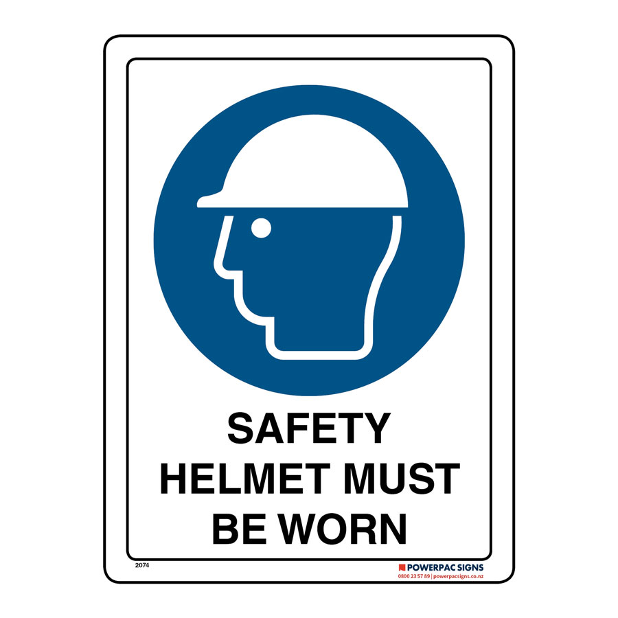 Safety Helmet Must Be Worn Powerpac