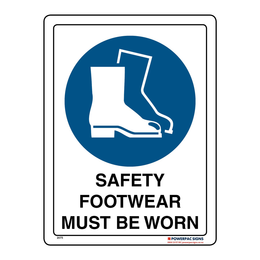 Safety Footwear Must Be Worn Powerpac